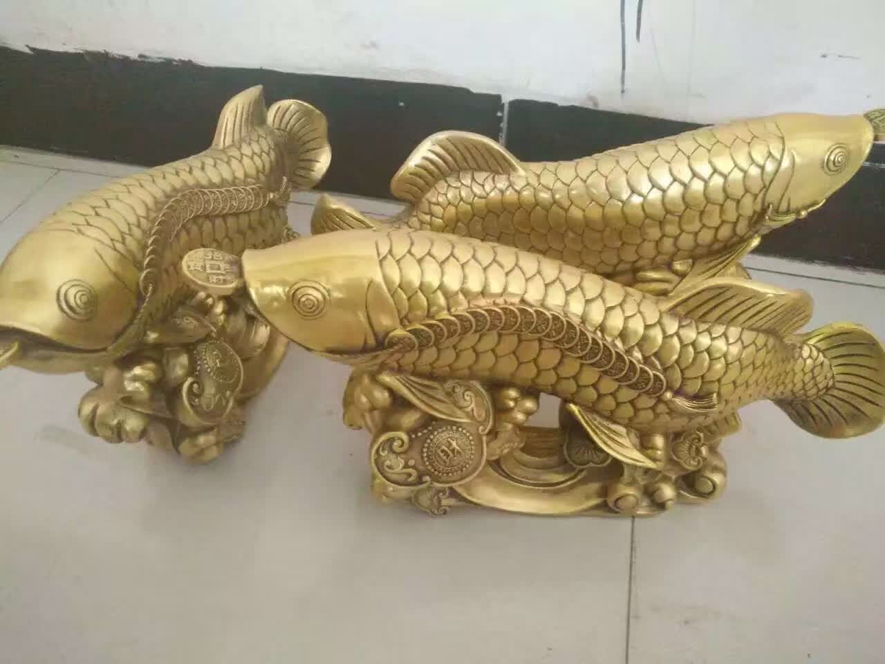 招財(cái)金龍魚(yú)雕塑