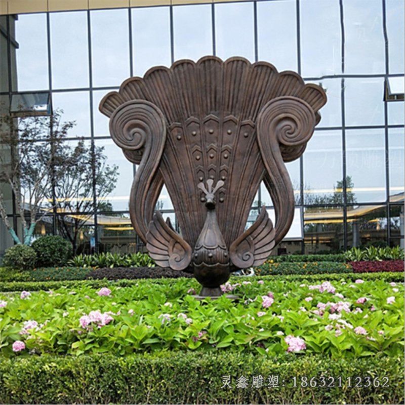 孔雀公園動物銅雕