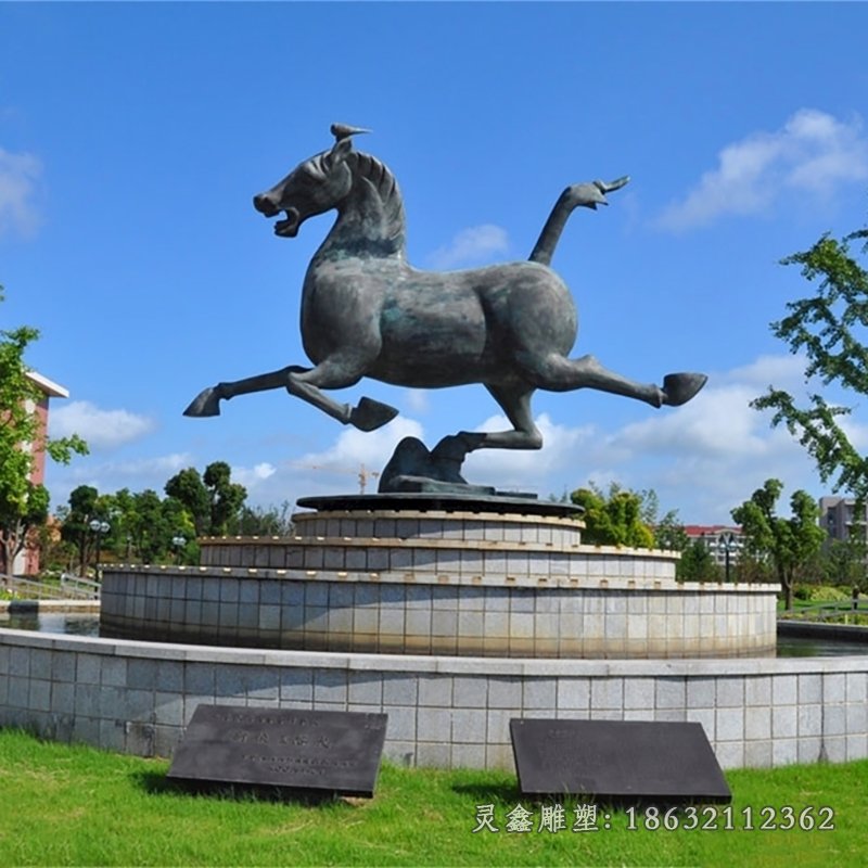 馬飛奔景觀園林銅雕