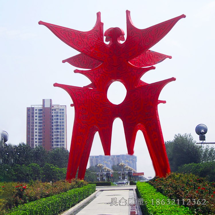 彩繪公園標志不銹鋼景觀雕塑