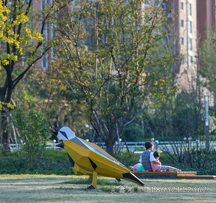 動(dòng)物鳥公園不銹鋼雕塑