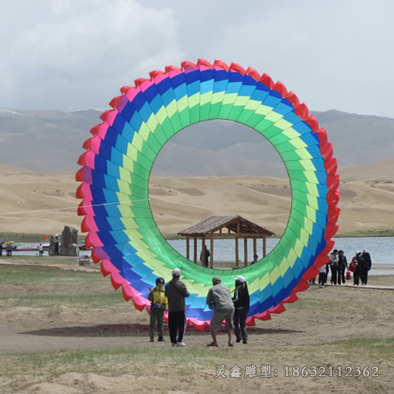 不銹鋼彩色圓環(huán)廣場不銹鋼雕塑