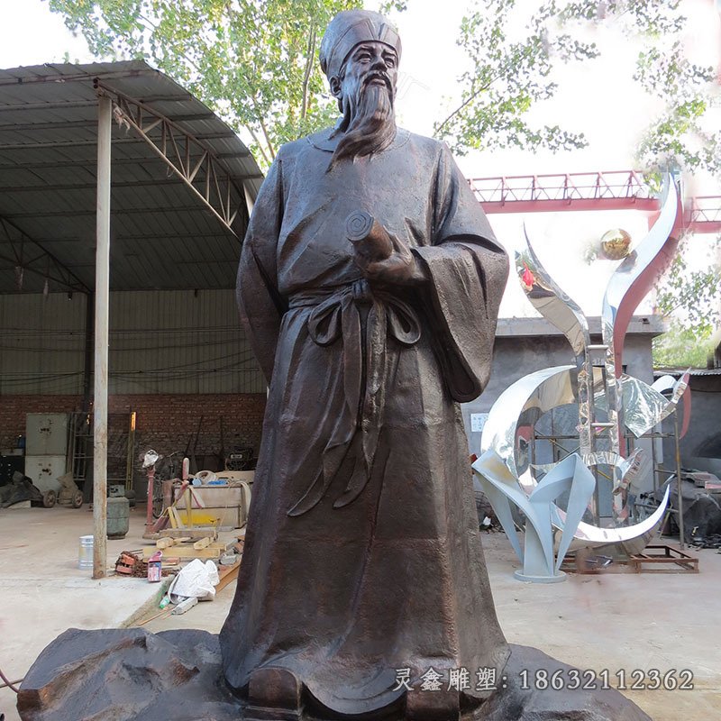 蘇軾書(shū)畫(huà)家城市景觀銅雕