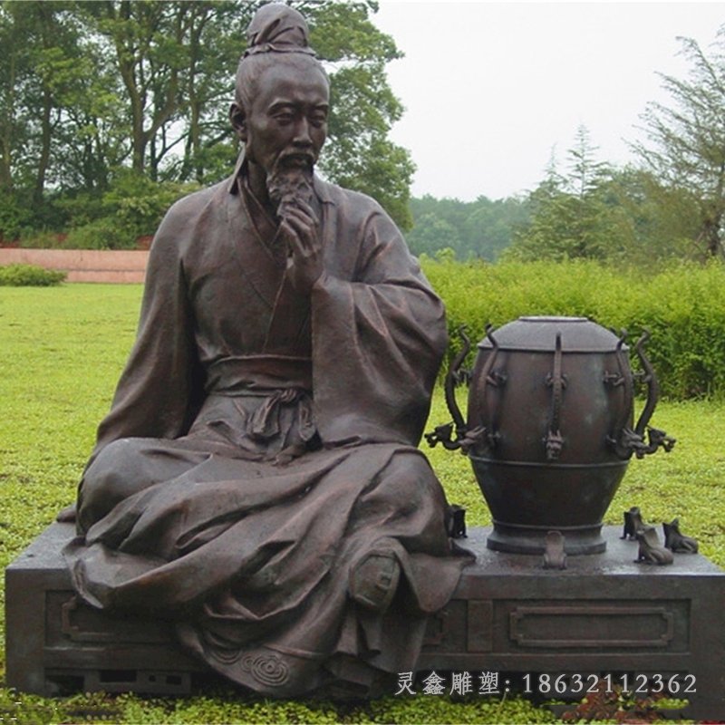 張衡科學(xué)家園林銅雕