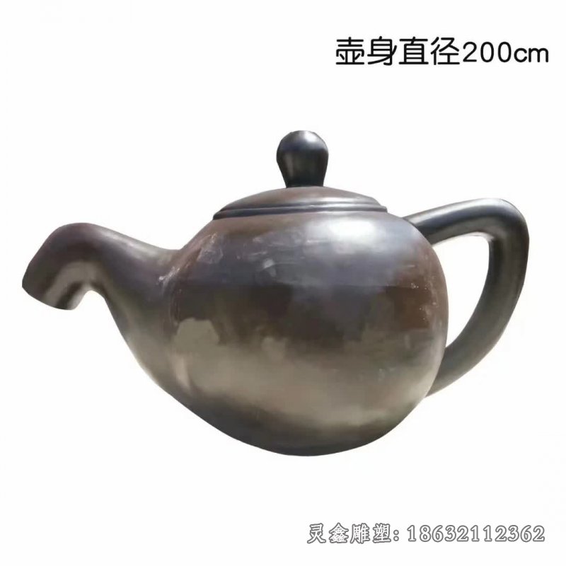 茶壺人物銅雕 (6)