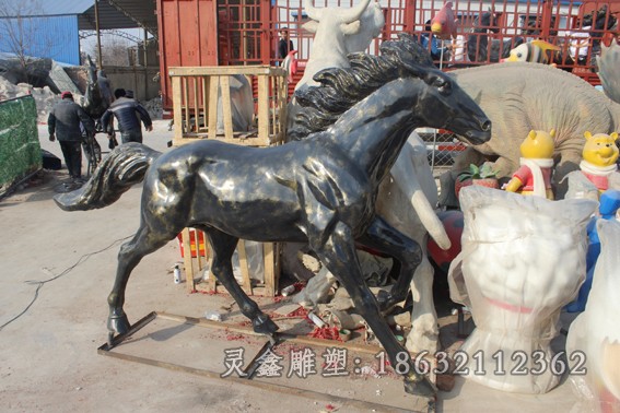 飛馬景觀動物抽象銅雕