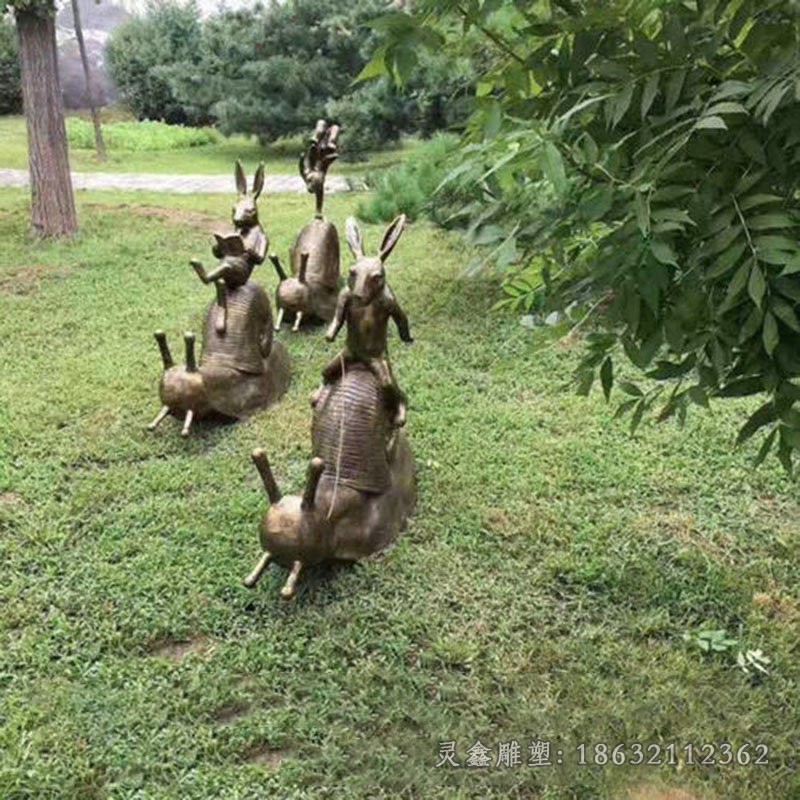 動物蝸牛園林景觀銅雕