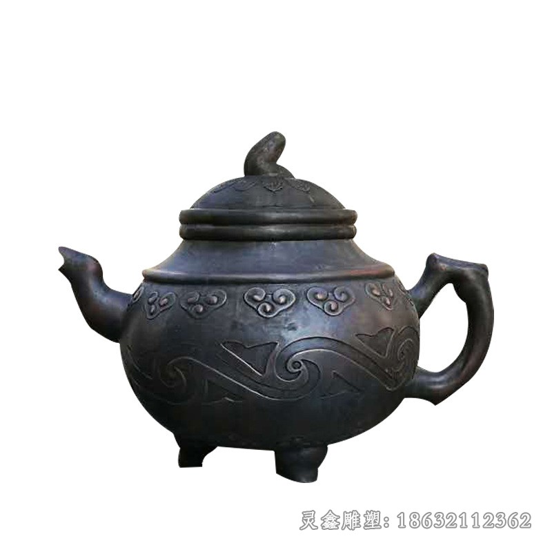 茶文化茶壺廣場(chǎng)景觀銅雕