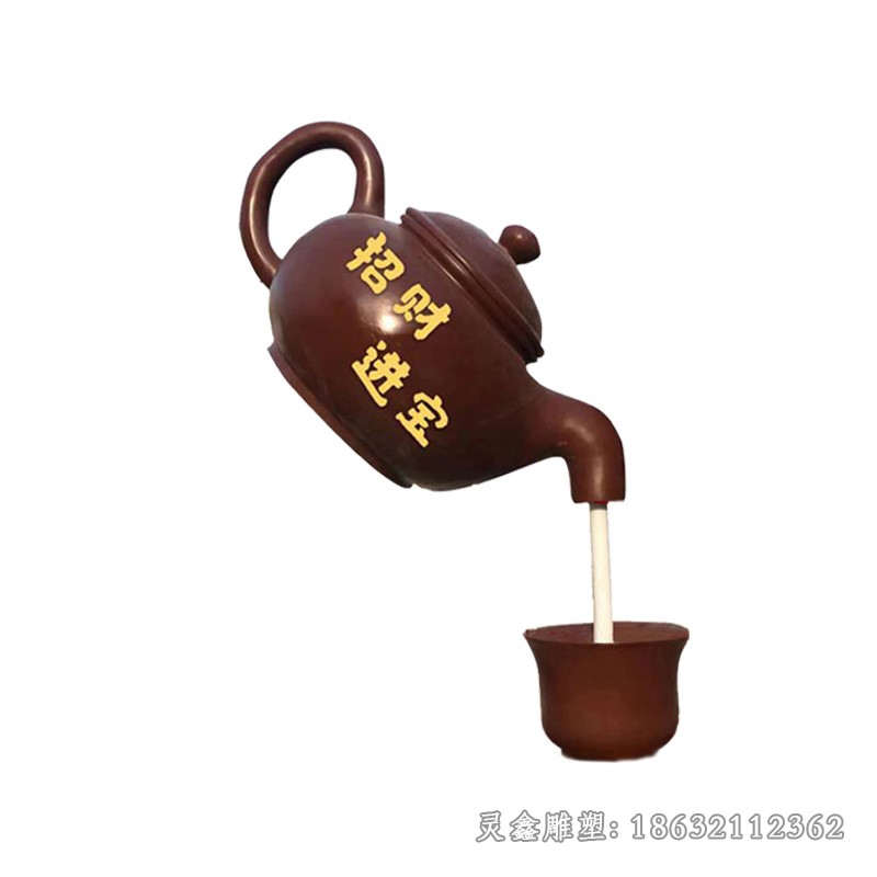 茶文化茶壺景區(qū)景觀銅雕