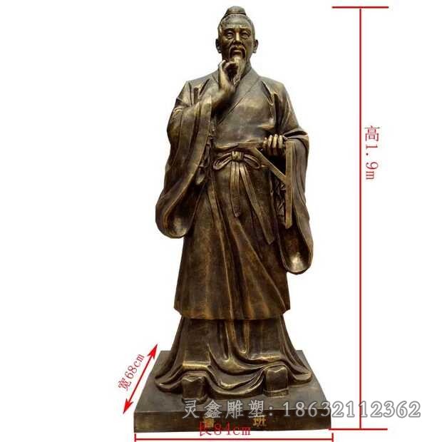 古代魯班城市人物銅雕