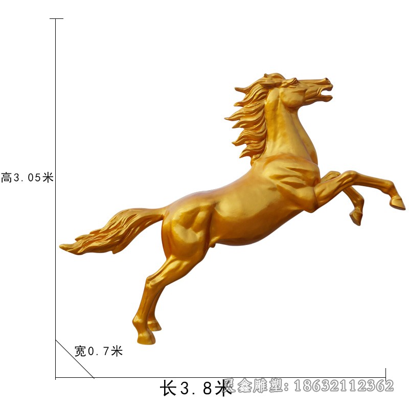 黃銅馬街邊動(dòng)物銅雕