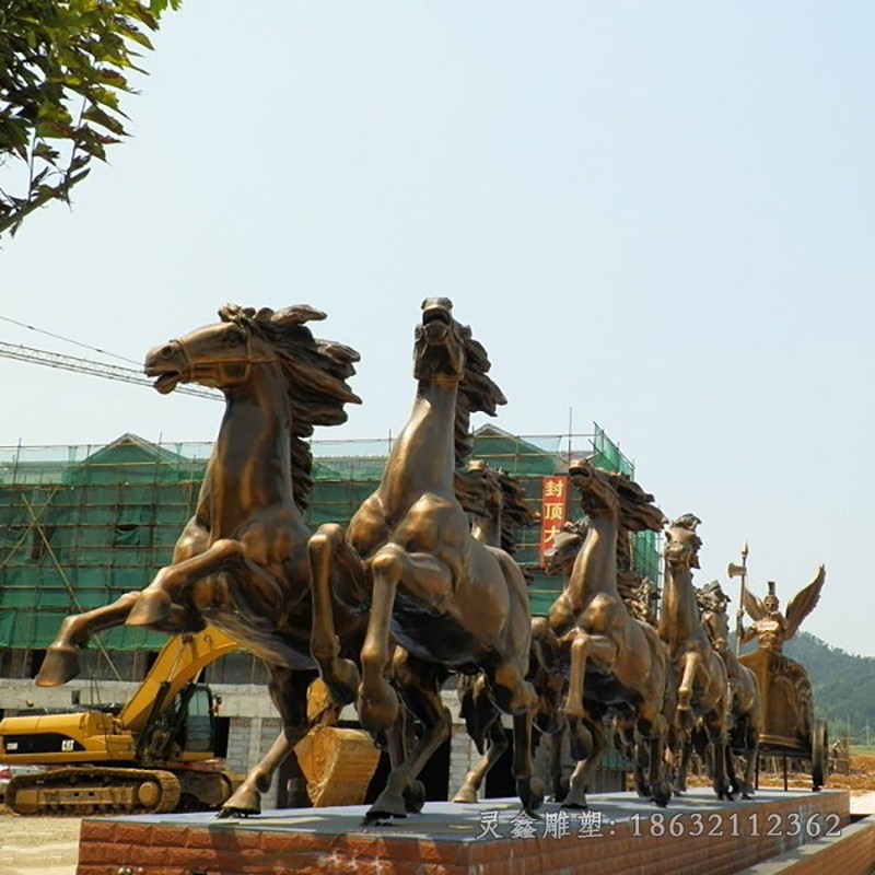 阿波羅戰(zhàn)車公園景觀銅雕