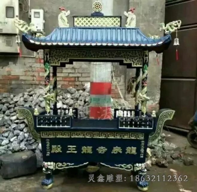 方形香爐寺廟景觀銅雕