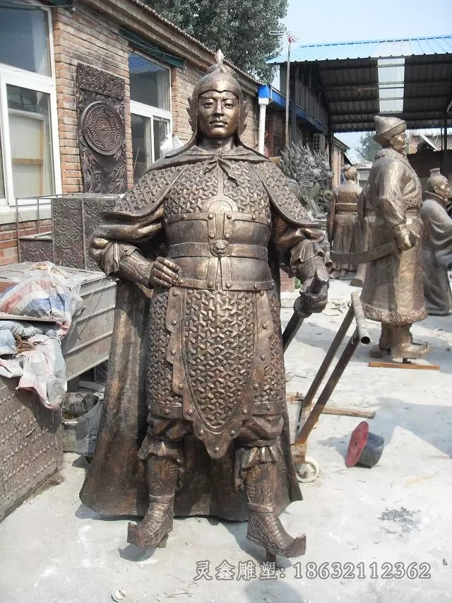 古代將軍人物景觀銅雕