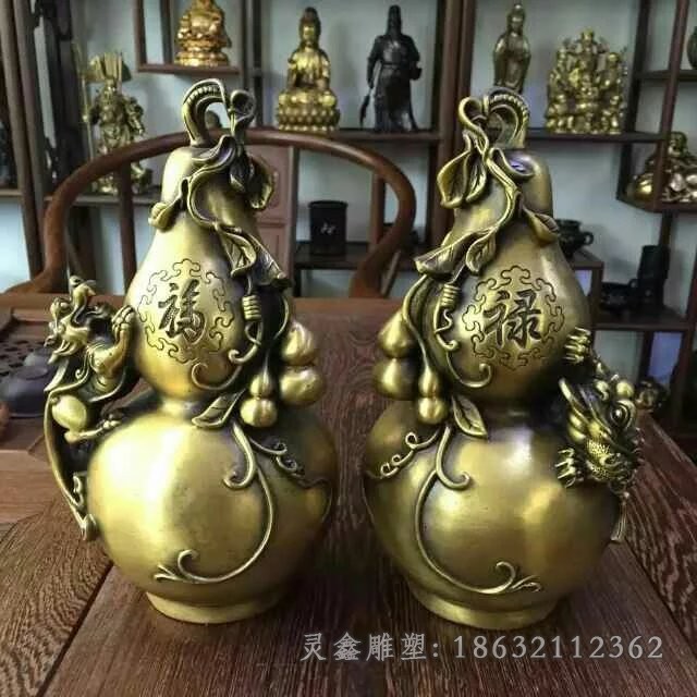 葫蘆景觀標(biāo)志抽象銅雕