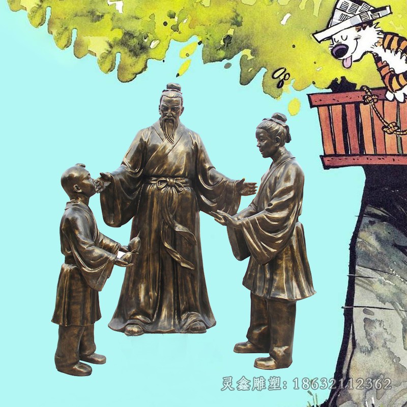 孔融讓梨公園景觀銅雕