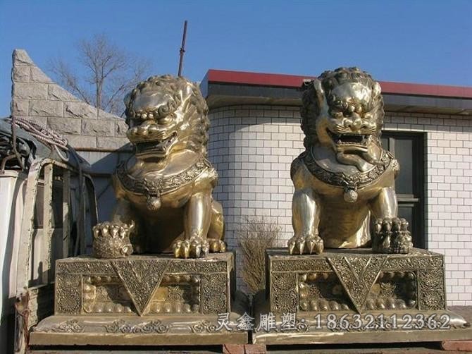 動(dòng)物獅子公園景觀銅雕