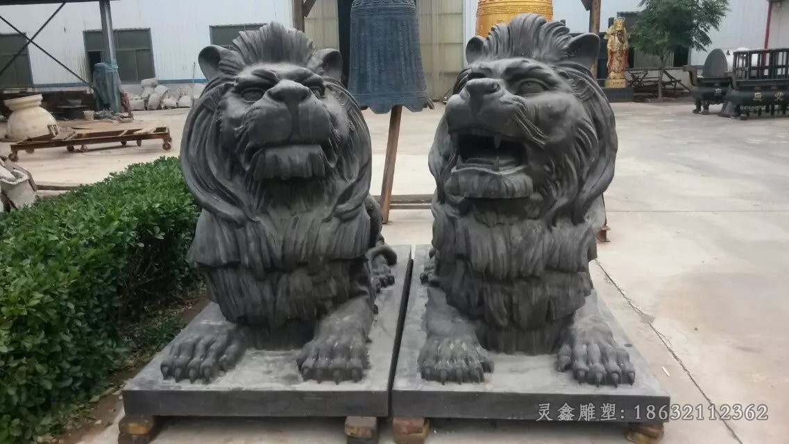 動物獅子城市標(biāo)志銅雕