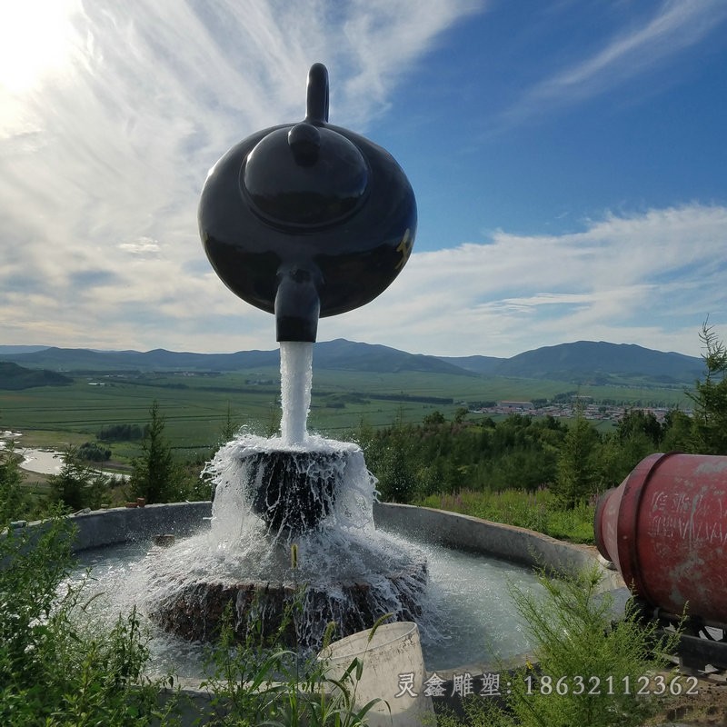 天壺噴泉公園景觀銅雕